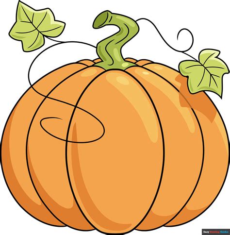 drawing pumpkin leaves|cute pumpkin drawing ideas.